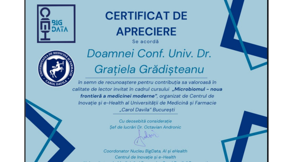 Bridging Biology and Data: The Future of Medicine through Microbiome Analytics,UMFCS  Romania - 28 October 2025

