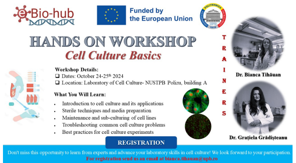 HANDS ON WORKSHOP - Cell Culture Basics