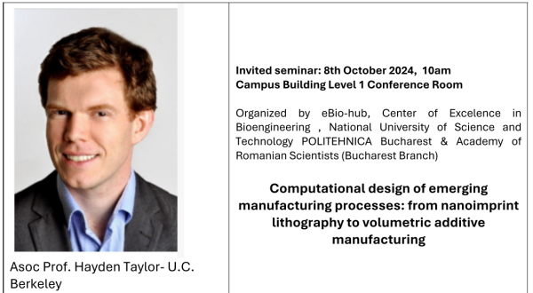 Invited seminar: 8th October 2024, 10am Campus Building Level 1 Conference Room - Computational design of emerging manufacturing processes: from nanoimprint lithography to volumetric additive manufacturing